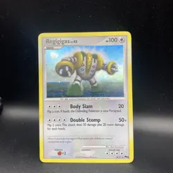 Regigigas - 4/17 - Pokemon Pop Series 9 Holo Card LP - Image 1
