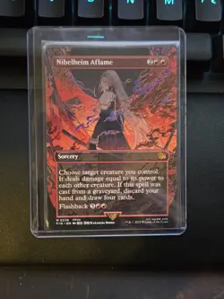 MTG Nibelheim Aflame 339 (Borderless) Regular Final Fantasy Magic The Gathering - Image 1
