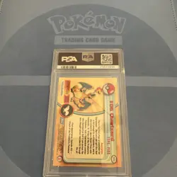 1999 TOPPS TCG POKEMON TV FOIL #6 CHARIZARD PSA 4 Blue Back Series One Card - Image 2