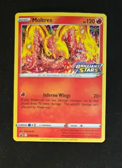 Moltres SWSH185 Holo Promo Sword & Shield Promo Pokemon Near Mint - Image 2