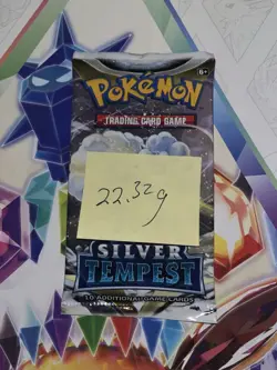Very Heavy! 22.32g Pokemon Sealed Silver Tempest Booster Pack - Image 2