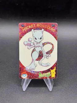 Mewtwo Holo Pokemon Vintage Pocket Monster Vending Prism Sticker 329 - Image 1