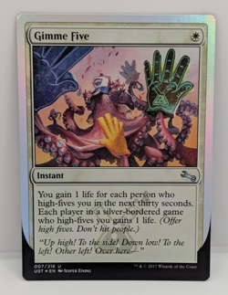 MTG Gimme Five Unstable Foil NM - Image 1