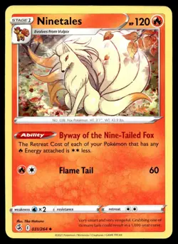 Ninetales 31/264 Pokemon Card Fusion Strike Uncommon 120 HP Near Mint AN - Image 1