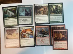MTG Lot of 10 Hyena Wolf Dog Creature Cards Tribal EDH Commander Deck Bulk Magic - Image 1
