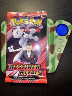 22.4g HEAVY Pokemon Destined Rivals Booster Pack Sealed 2025 - Gio’s Mewtwo Art - Image 1