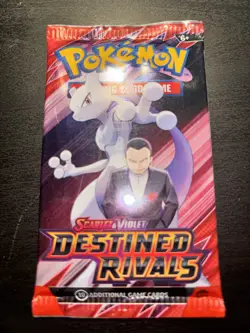 22.4g HEAVY Pokemon Destined Rivals Booster Pack Sealed 2025 - Gio’s Mewtwo Art - Image 2