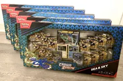5 X Pokemon TCG: Crown Zenith Sea and Sky Premium Collection Box Sealed ( 5X ) d - Image 1