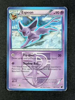 2013 Pokemon ESPEON #48/116 Black & White Plasma Freeze Uncommon English - Image 1