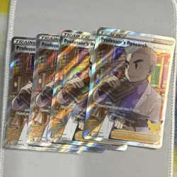 Pokemon TCG Professor's Research Full Art LOT OF 4 Celebrations Holo 024/025 - Image 3