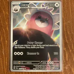 Bewear 079/064 IR Shrouded Fable Pokemon Card Full Art Holo NM - Image 1