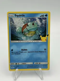 Squirtle 17/25 HOLO Pokemon 25th Anniversary Celebrations Mcdonalds - Image 1