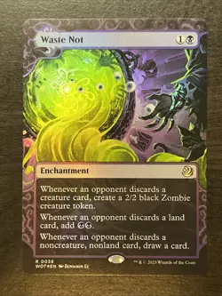MTG Waste Not (WOT) Wilds of Eldraine: Enchanting Tales NM FOIL - Image 1