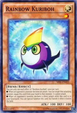 Rainbow Kuriboh - SR01-EN022 - Common - Unlimited Edition - Lightly Played - Str - Image 1