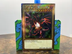 * RED-EYES BLACK DRAGON * ALT ART PLATINUM SECRET RARE RA04-EN109 YUGIOH! - Image 2