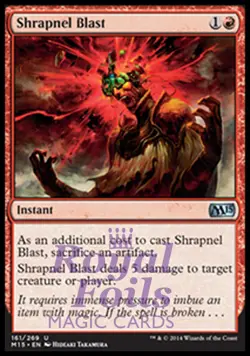 Shrapnel Blast 2x FOIL MTG M15 Core Set Uncommon MINT red - Image 1