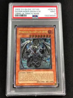 Yugioh 2009 Doomkaiser Dragon/Assault Mode 1st CRMS-EN019 PSA 9 Ultimate Rare - Image 1