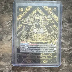 Namco One Piece Gold Marshall D. Teach OP09-093 Legacy Master Super Rare Foil SP - Image 1