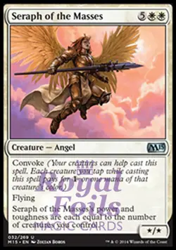 Seraph of the Masses 2x FOIL MTG M15 Core Set Uncommon MINT white - Image 1