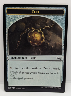 MTG Clue Token Unstable Foil NM - Image 1