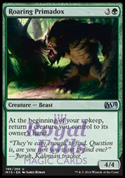 Roaring Primadox 2x FOIL MTG M15 Core Set Uncommon MINT green - Image 1