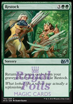 Restock 2x FOIL MTG M15 Core Set Uncommon MINT green - Image 1