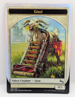 MTG Goat Token Unstable Foil NM - Image 1