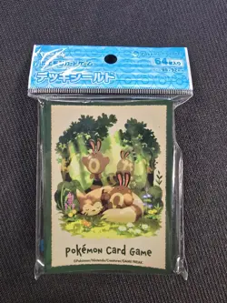 Pokemon Center Japan Exclusive Card Sleeves Furret Sentret 64 Count - Image 1