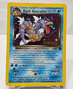 Dark Gyarados 8/82 Holo Rare PRERELEASE Unlimited Team Rocket Pokemon 7630 - Image 1