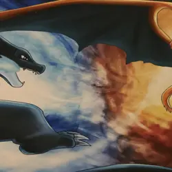 Board Game Pokemon Mega Charizard Playmat Games Mousepad Play Mat Cinder 35x15in - Image 3