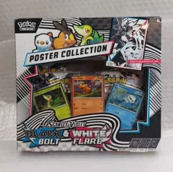POKEMON WHITE FLARE & BLACK BOLT POSTER COLLECTION BOX - FACTORY SEALED - Image 1