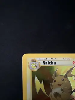 LP Raichu 14/62 Pokemon Fossil Holo Rare Lightly Played - Image 3