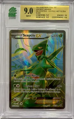 2015 Pokemon Sceptile EX 84/98 Full Art Ancient Origins - MNT 9 (PSA 10 Gem Mint - Image 1