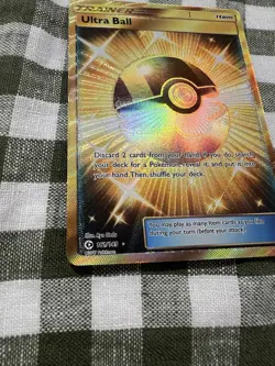 Ultra Ball - 161/149 - Pokemon Sun and Moon Base Set Gold Secret Rare NM - Image 4