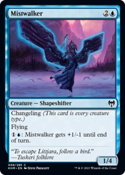 Mistwalker FOIL Kaldheim NM Blue Common MAGIC THE GATHERING MTG CARD ABUGames - Image 1
