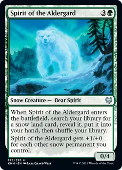 Spirit of the Aldergard FOIL Kaldheim NM Green Uncommon MAGIC MTG CARD ABUGames - Image 1