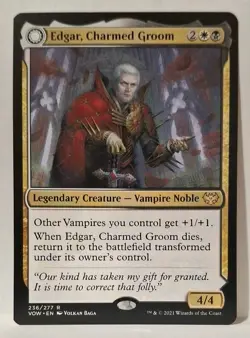MTG Edgar, Charmed Groom Edgar Markov's Coffin x1 Regular In... C-Vow NM/PFresh! - Image 1