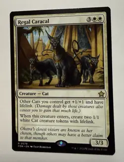 Regal Caracal #579 (NM) Foundations FDN Magic MTG - Image 1