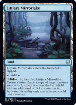 Littjara Mirrorlake FOIL Kaldheim NM Land Uncommon MAGIC GATHERING CARD ABUGames - Image 1