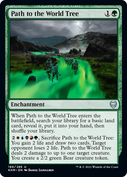 Path to the World Tree FOIL Kaldheim NM Green Uncommon MAGIC MTG CARD ABUGames - Image 1