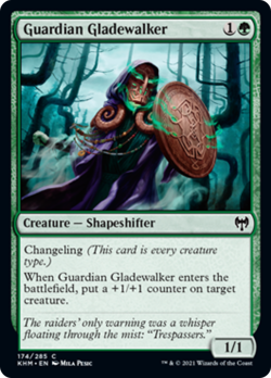 Guardian Gladewalker FOIL Kaldheim MINT Green Common MAGIC MTG CARD ABUGames - Image 1