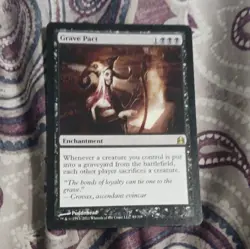 Wizards Grave Pact 85/110 Enchantment Black Regular 2011 Magic The Gathering - Image 1