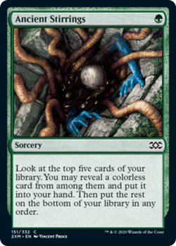 Ancient Stirrings FOIL Double Masters NM Green Common MAGIC MTG CARD ABUGames - Image 1