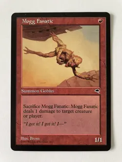 Mogg Fanatic (Tempest English 1997) MTG - LP/NM - Image 1