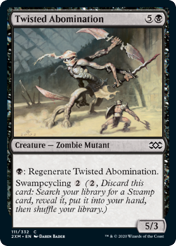 Twisted Abomination FOIL Double Masters MINT Black Common MAGIC CARD ABUGames - Image 1