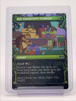 NEW GENERATION'S TECHNIQUE 2026 MAGIC TMNT BORDERLESS UNCOMMON #0240 Q5531 - Image 1