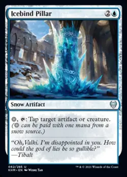 Icebind Pillar FOIL Kaldheim NM Blue Uncommon MAGIC THE GATHERING CARD ABUGames - Image 1