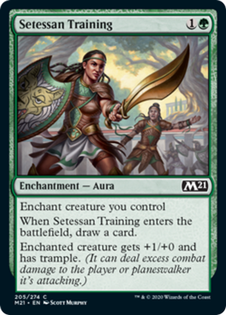 Setessan Training FOIL Core Set 2021 / M21 NM Green Common MAGIC CARD ABUGames - Image 1