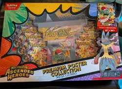 Pokemon Mega Evolution Ascended Heroes Premium Poster Mega Lucario Box - Image 1