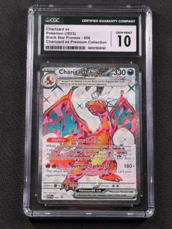 Pokemon Charizard EX Black Star Promo Premium Collection CGC 10 Full Art TCG - Image 1